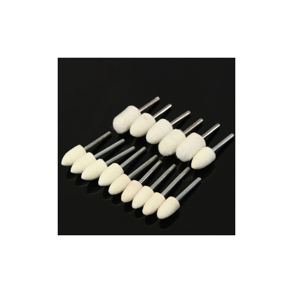 25Pcs 3Mm Shank Wool Polishing Ball Buffing Wheel For Dremel Rotary Tool 8364243419671