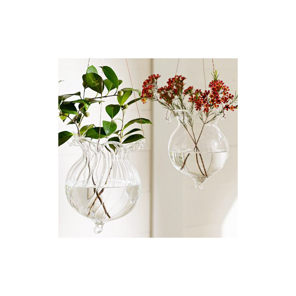 Lotus Leaf Hydroponic Plants Flower Glass Vase Home Party Decoration