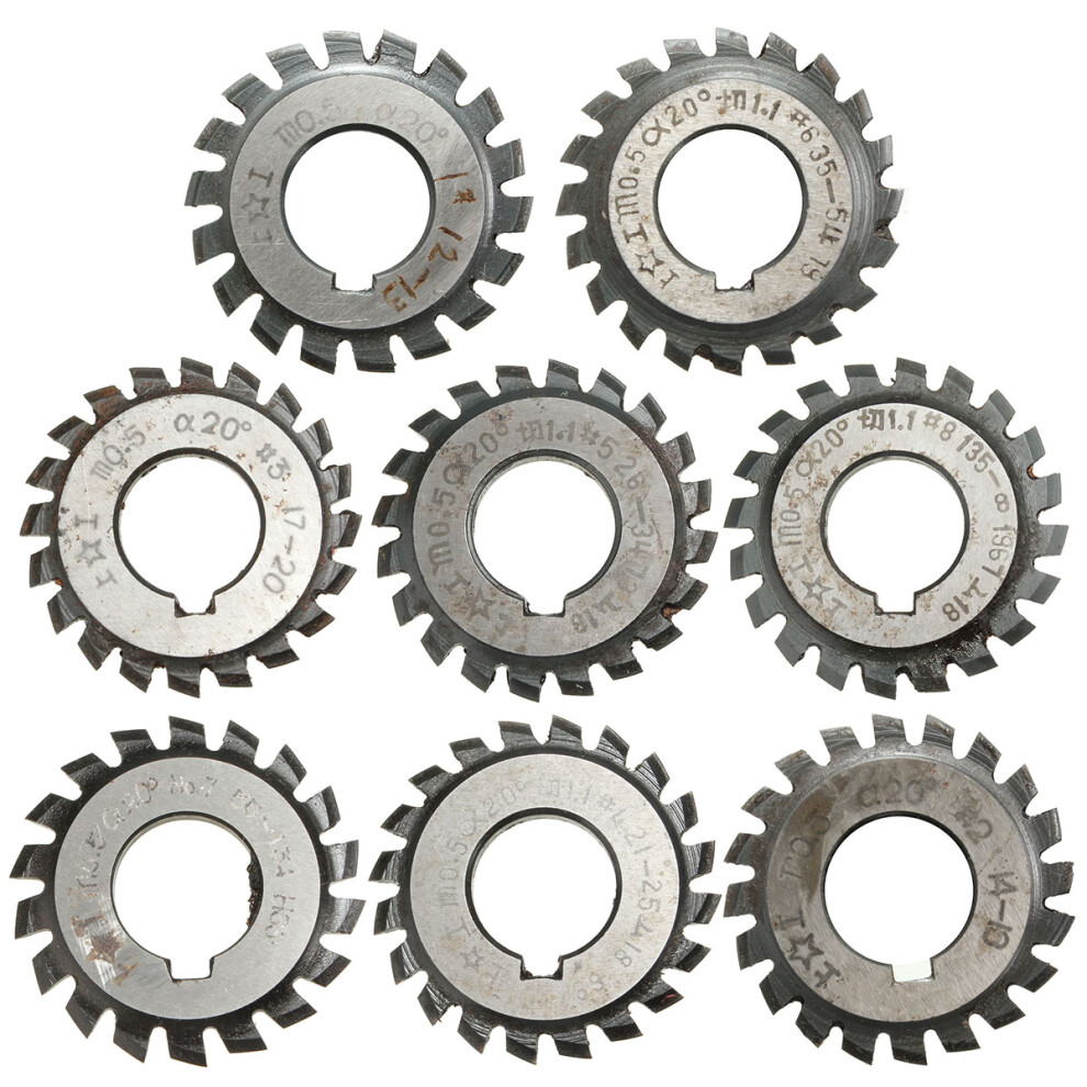Module 0.5 Pa20 Bore 16Mm #3-8 Hss Involute Gear Milling Cutter 5794051690291