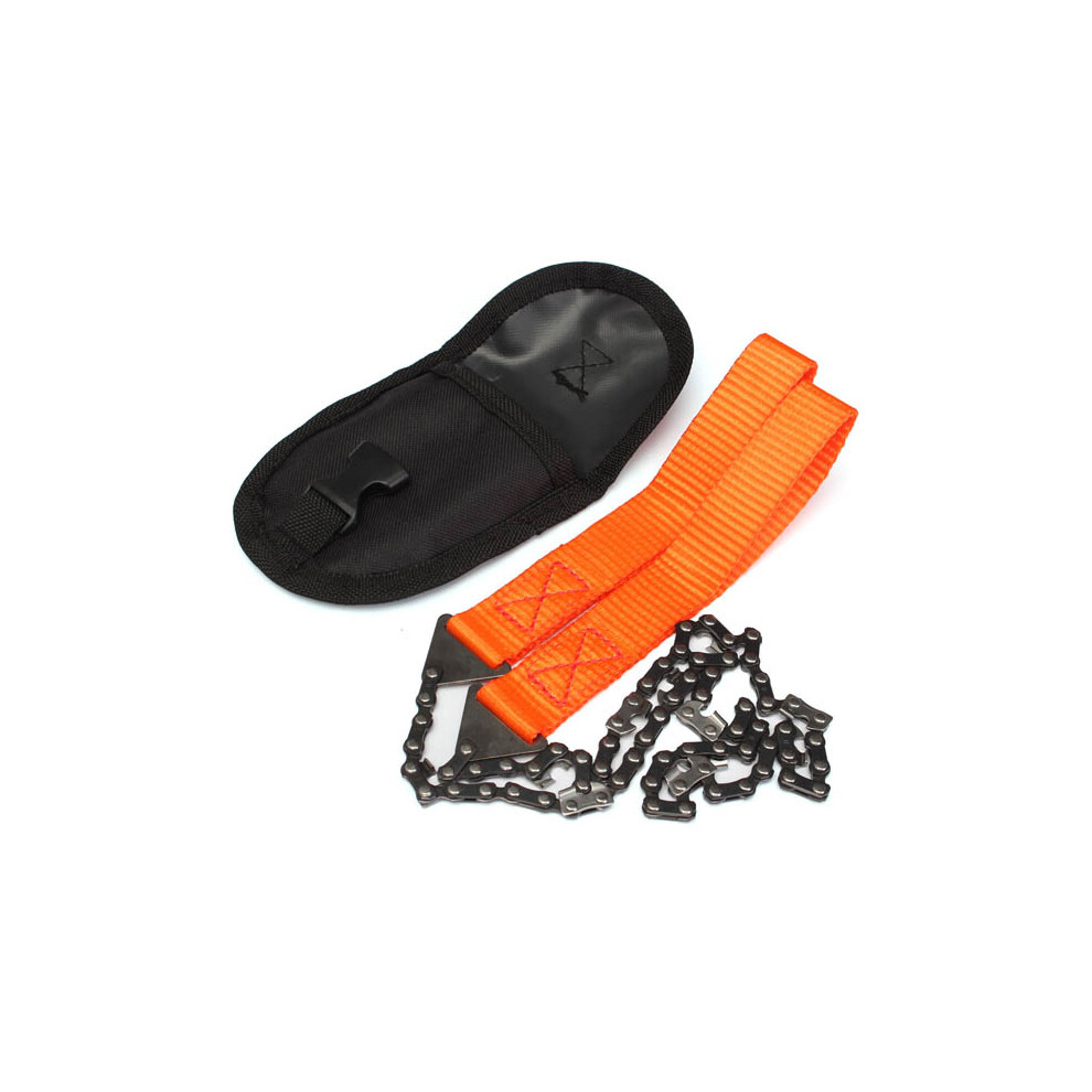 Gardening Hand Chain Saw Orange Handle 65 Manganese Steel Hand Felling Saw Outdoor Portable Saw