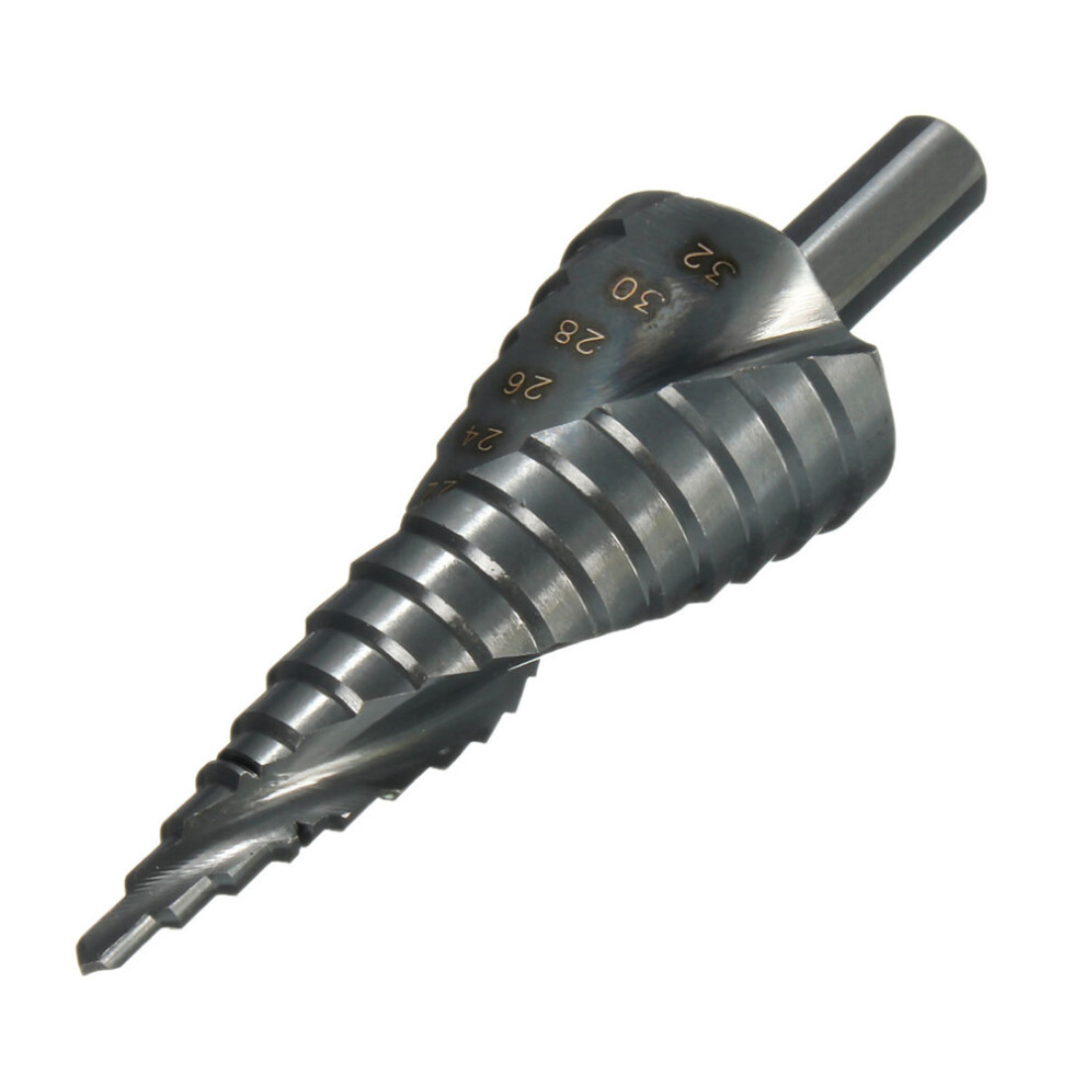 4-32Mm Spiral Grooved Step Drill Bit Nitrogen Coated Step Drill 682518971760