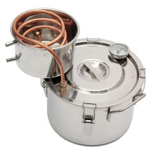 Honana 2GAL/8L Copper Moonshine Ethanol Alcohol Water Distiller Stainless Boiler Wine Making Tools