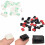 50pcs Auto Wire Data Cable Tie Cable Tie Clips Fixed Wires Mount Adhesive 8