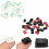 50pcs Auto Wire Data Cable Tie Cable Tie Clips Fixed Wires Mount Adhesive 6