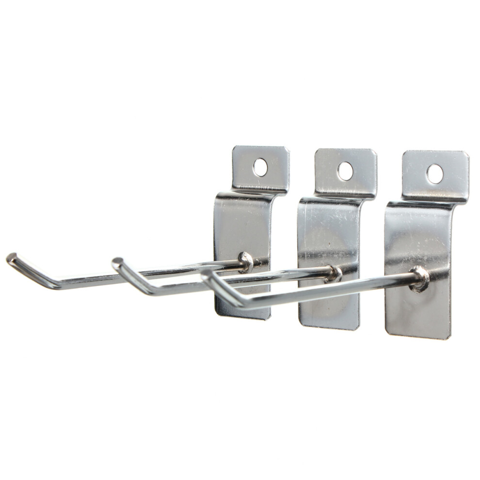 25Pcs Slatwall Single Hook Pin Shop Display Fitting Prong Hanger 1003.2Mm 190268188999