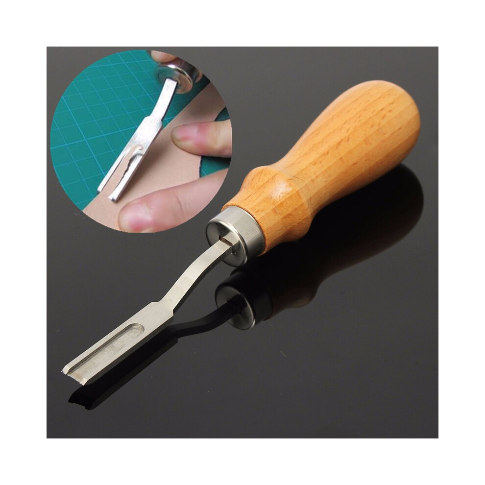 DIY Leather Craft Hand Sewing Tool Kit Wooden 6mm Cutter