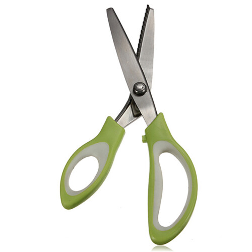 9 Inch Stainless Steel Triangle Shape Serrated Scissor Tailor Tool Pinking Shear 2