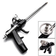 PU Expanding Foam Gun Applicator Spray Application Cleaner Chrome