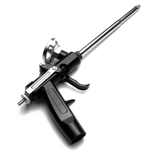 PU Expanding Foam Gun Applicator Spray Application Cleaner Chrome 1