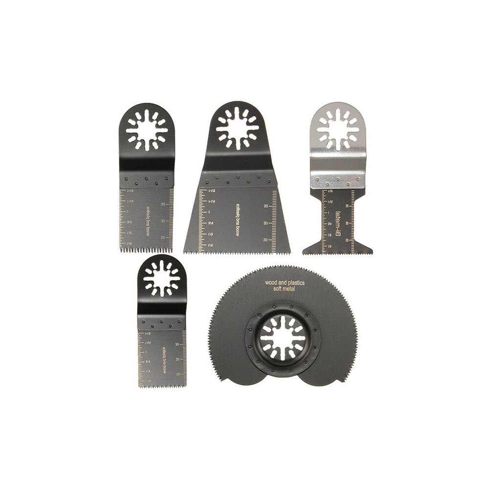 5pcs Mix Saw Blades Oscillating Multitool For Parkside Workzone Einhell Challenge AEG Multitool