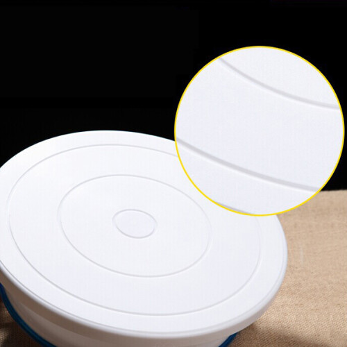 DIY Cake Pan Decorating Turntable Rotating Revolving Round Shaped Kitchen Display Stand Baking Tools 2