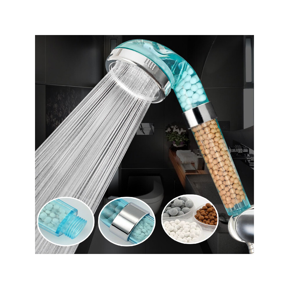 Handheld Negative Ion Spa Pressurize Shower Head Bathroom Healthy Water Saving Spray Nozzle 798896332403