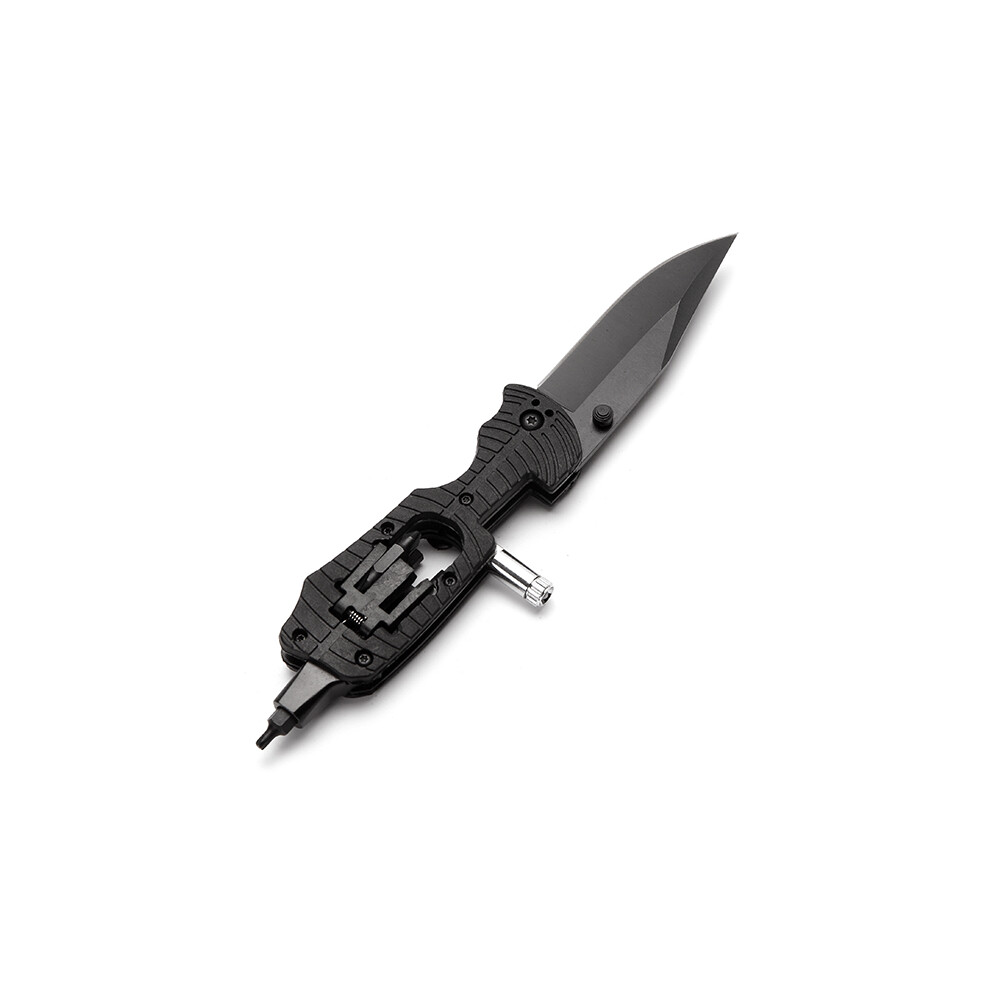 Multifunctional Tools Folding Outdoor Camping Survival Rescue Tool with LED Emergency Lamp