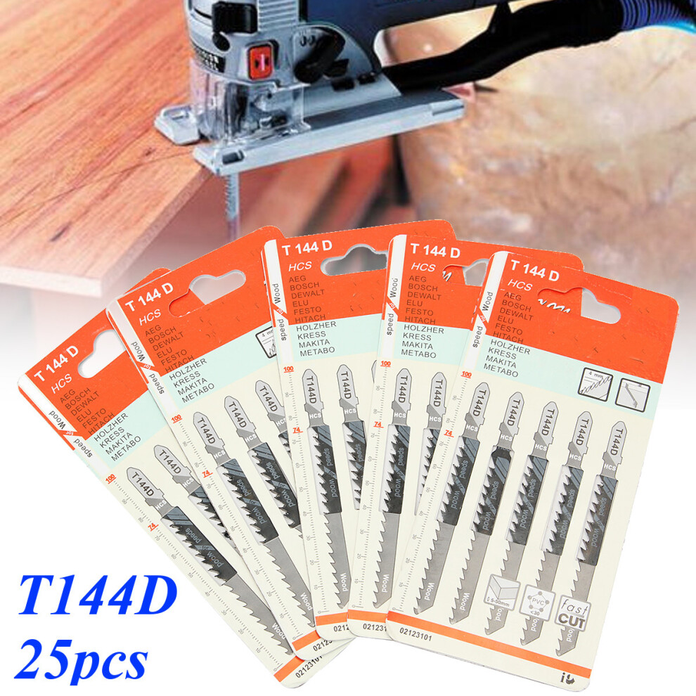 25Pcs T144d Tops Tools Jig Saw Blade For Bosch For Dewalt Makita Milwaukee 600182731398