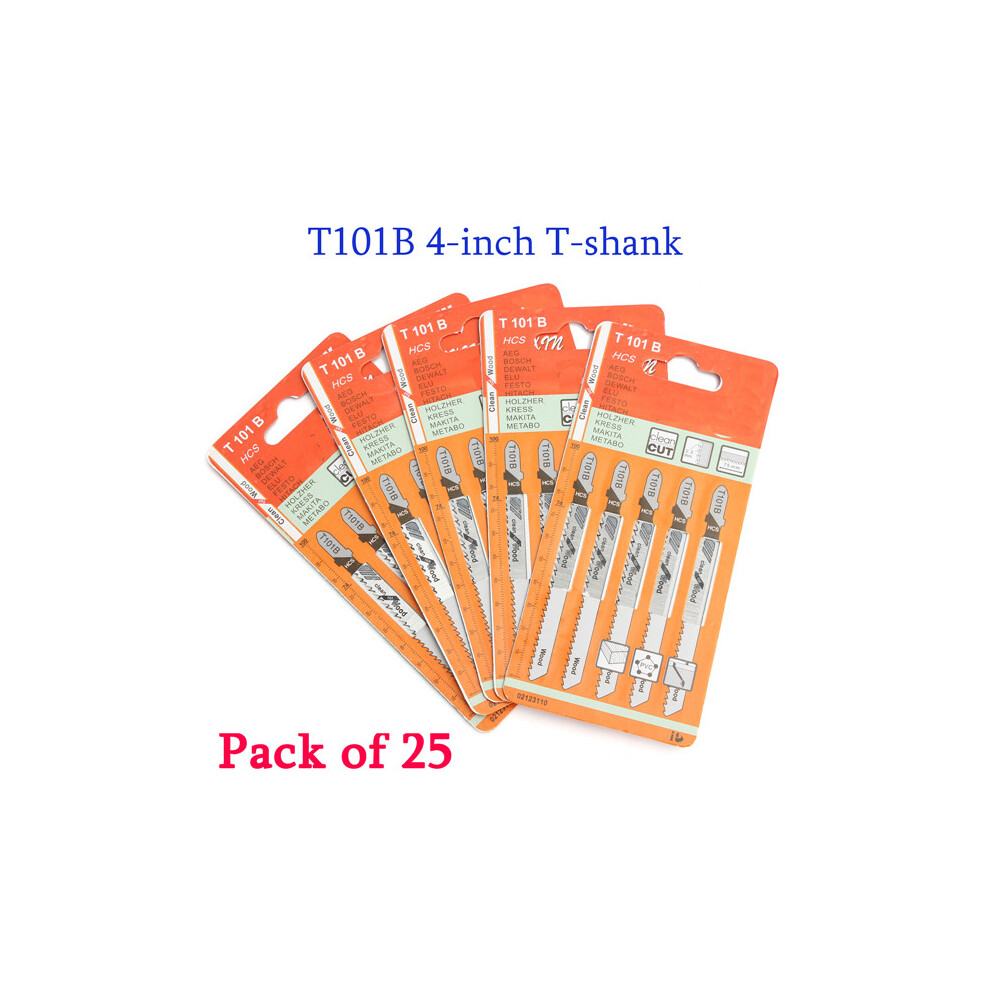 25Pcs Jigsaw Blades Tpi 10 Hcs Jigsaw Blades For Wood 718928704633