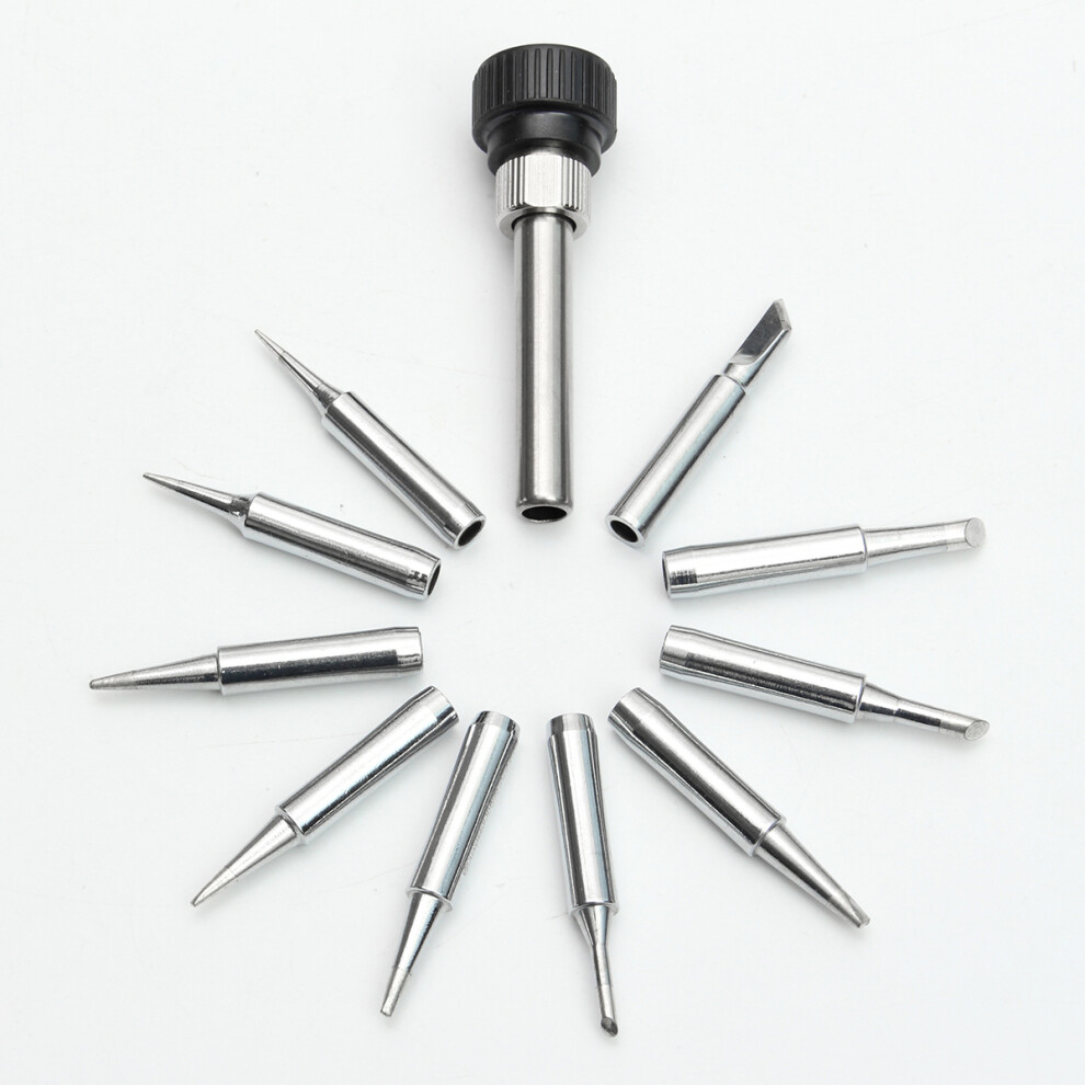 11Pcs 900M-T Soldering Iron Tips For 936 Saike Atten Aoyue Kada Yihua Soldering Station 791177503349