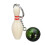 EDC Gadgets Keychain Mini Bowling Pin and Ball Keychain Key Ring Keyfob 4