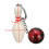 EDC Gadgets Keychain Mini Bowling Pin and Ball Keychain Key Ring Keyfob 10