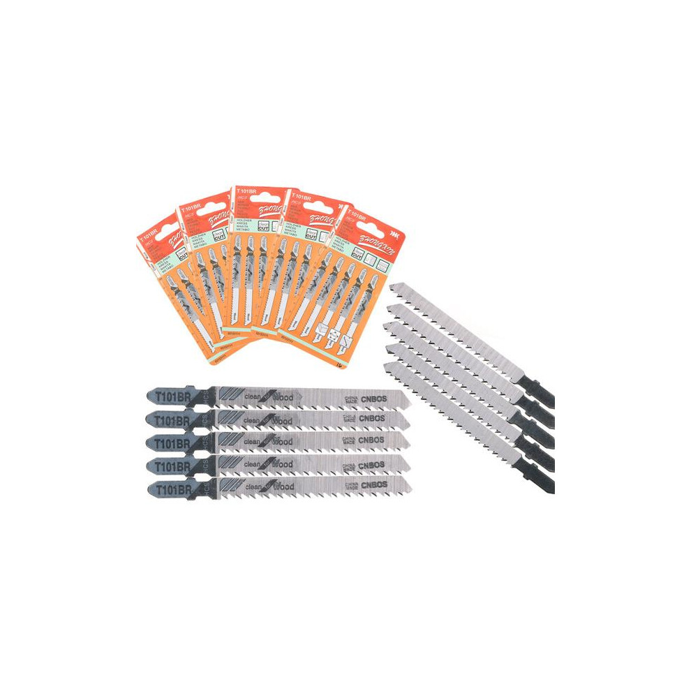 25Pcs T101br Jigsaw Reciprocating Saw Blades High Carbon Steel For Bosch Makita 600182731527
