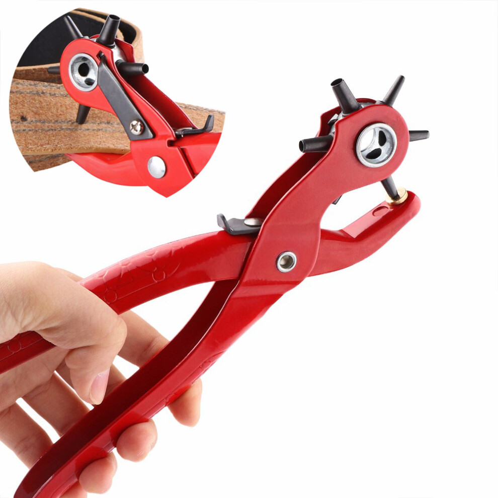 9'' Sewing Leather Belt Hole Puncher Pliers Hook Clamp 2/2.5/3/3.5/4/4.5Mm Punch Size For Punching 318717238433