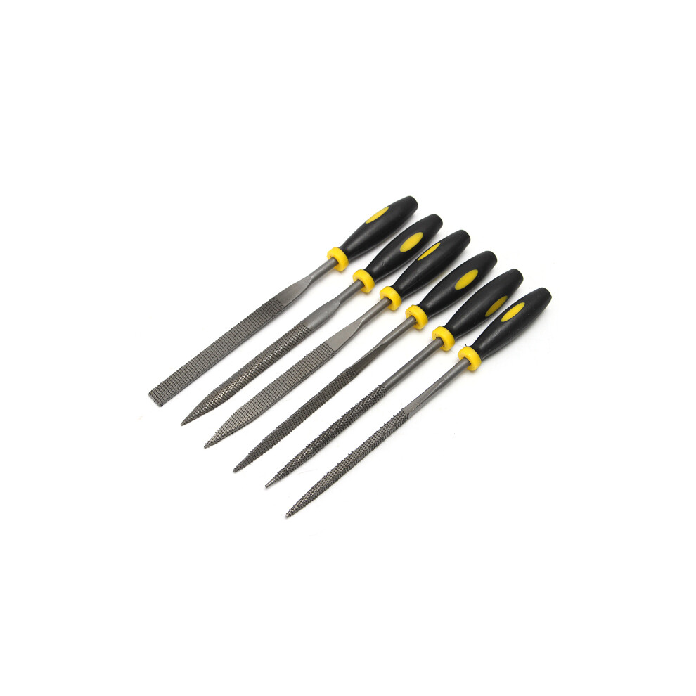 6Pcs Mini Files Metal Filing Rasp Needle File Wood Tools Hand Woodworking Tool Set 706919541572