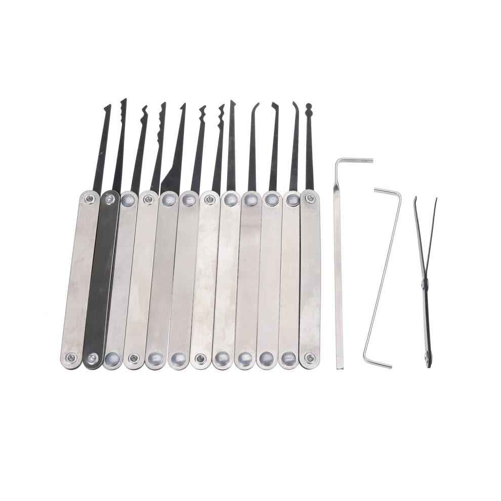 Daniu 16Pcs Padlock Locksmith Training Starter Practice Kit Lock Unlocking Picks Hand Tool 6908236480679