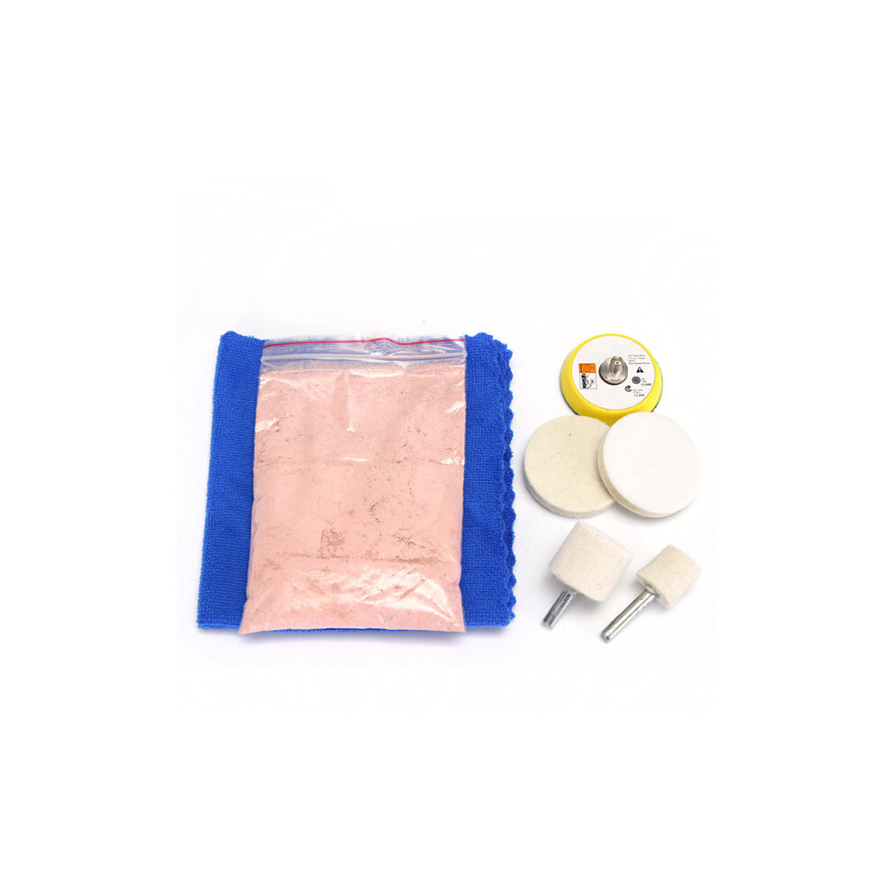 7Pcs Glass Scrach Remover 70G Cerium Oxide Polishing Kit And 2 Inch Wheel 600182731848