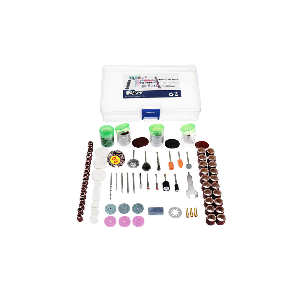 166Pcs 1/8 Inch Shank Rotary Accessories Grinding Polishing Cutting Bits Set For Dremel 600182732494
