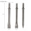 3 Pcs 7'' Length Air Hammers Punch Chipping Chisel Set Round Bar Tool Accessory 6