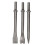 3 Pcs 7'' Length Air Hammers Punch Chipping Chisel Set Round Bar Tool Accessory 1