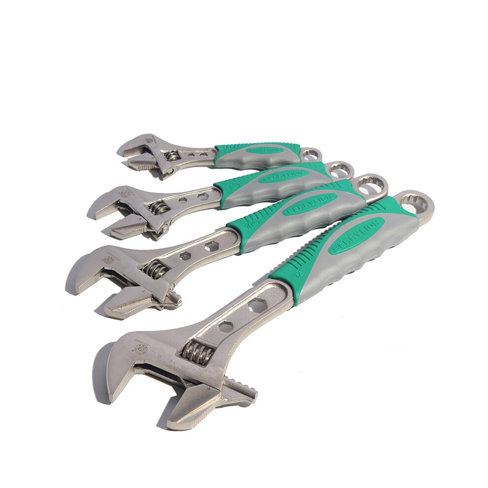 Berrylion Adjustable Universal Wrench Spanner 6/8/10/12Inch Wrench Set 611994446028