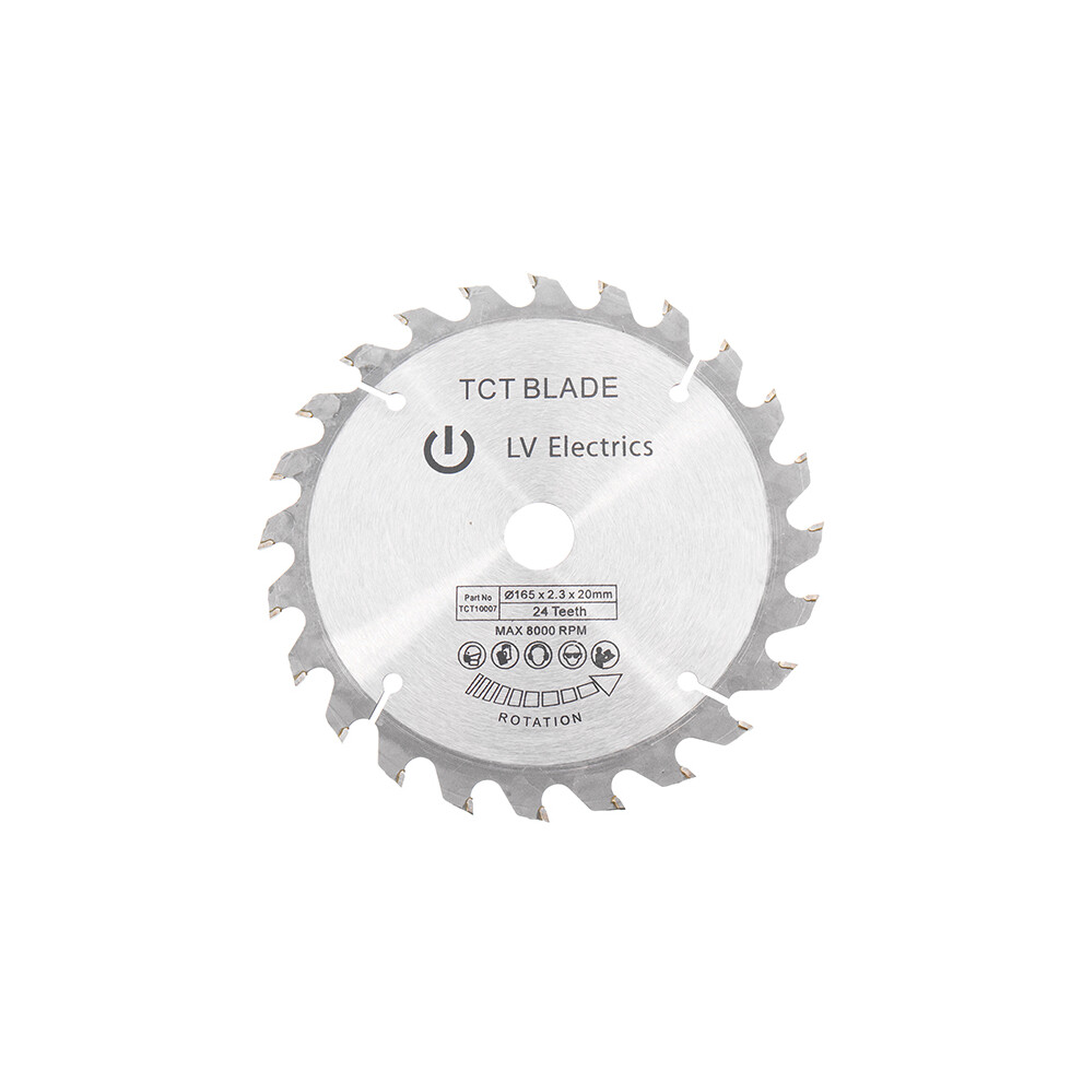 Effetool 165Mm 24 Teeth Circular Saw Blade Tungsten Steel Saw Blade 082901125952
