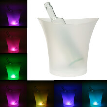 7 Colors LED Light Ice Bucket Drinks Ice Cooler Bar Party 5L