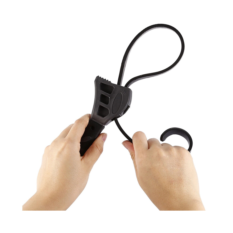Adjustable Multifunctional Rubber Strap Wrench Bottle Opener Car Repair Tool 791177490182