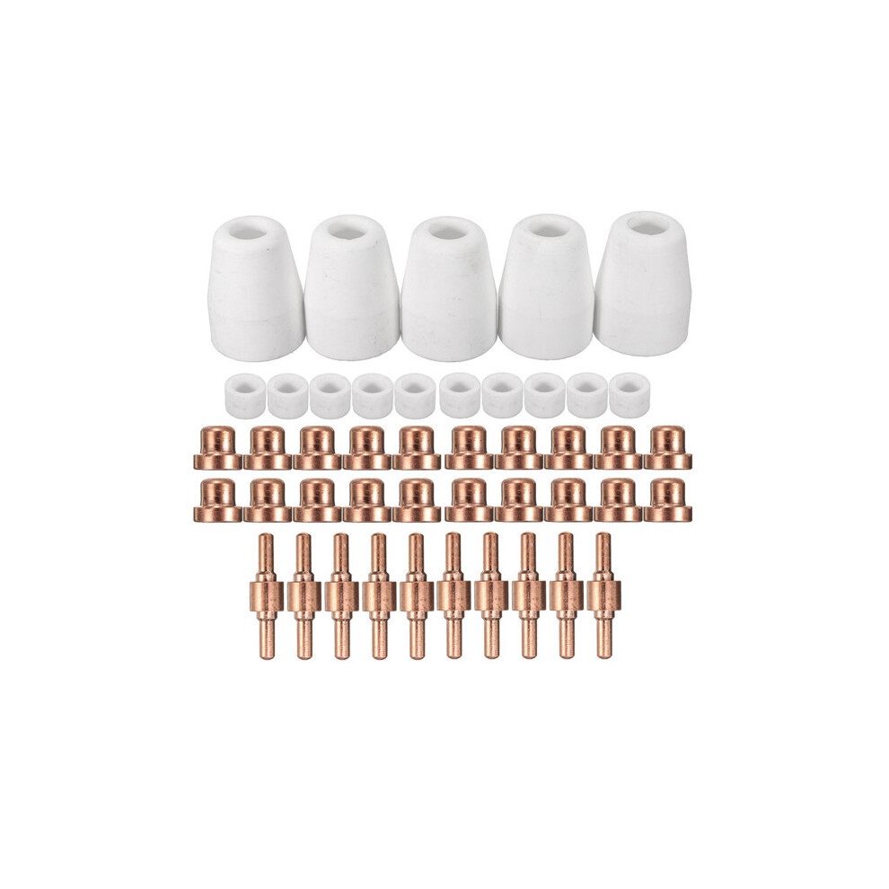 45Pcs Plasma Cutter Consumable Tips For Lg-40 Pt-31 Cutting Torch Cut40 Cut50 738636841444