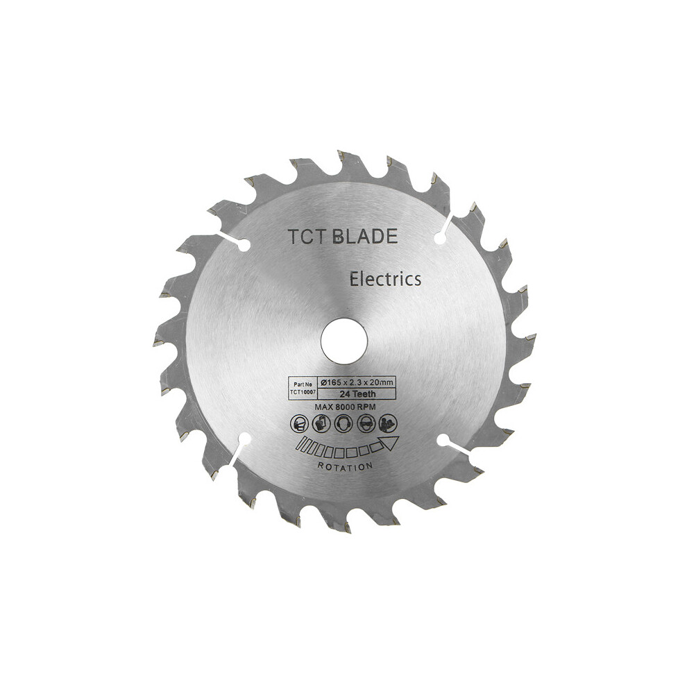165Mm 24 Teeth Saw Blade Hss 20Mm Bore Cutting Disc 600182732142