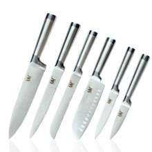 XYJ 6 Types Stainless Steel Knife Fruit Vegetable Bread Meat Knife Santoku Knife
