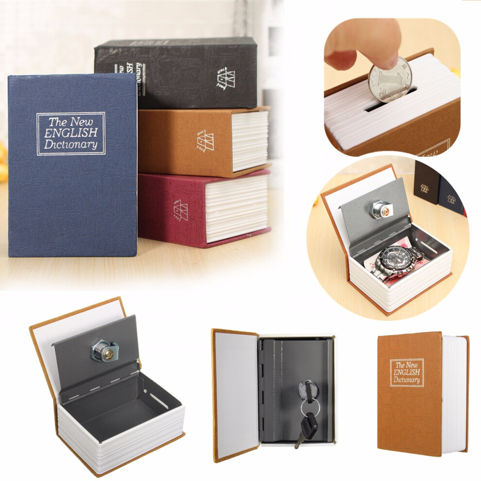 Dictionary Security Safe Box Hidden Security Key Lock Book Cash Jewellery 190268224963