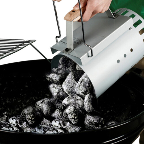 BBQ Charcoal Ignitor Starter Cooking Stove Fire Chimney Starter BBQ Tools Igniter 1