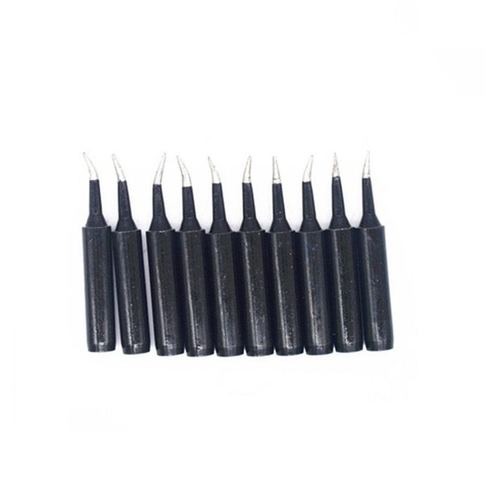 10Pcs Black 936 Soldering Iron Tips 900M-T Edition Horseshoe Flat For Hakko Soldering Rework Station 791730219694