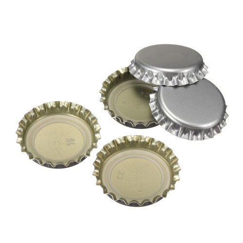 100Pcs Beer Bottles Caps PE Lined Soda Crown Cap Unused Bag 2
