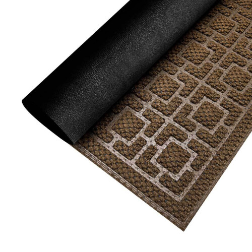 Pineapple & Square Version Special Dust Floor Mat Coffee and Gray Carpet 1