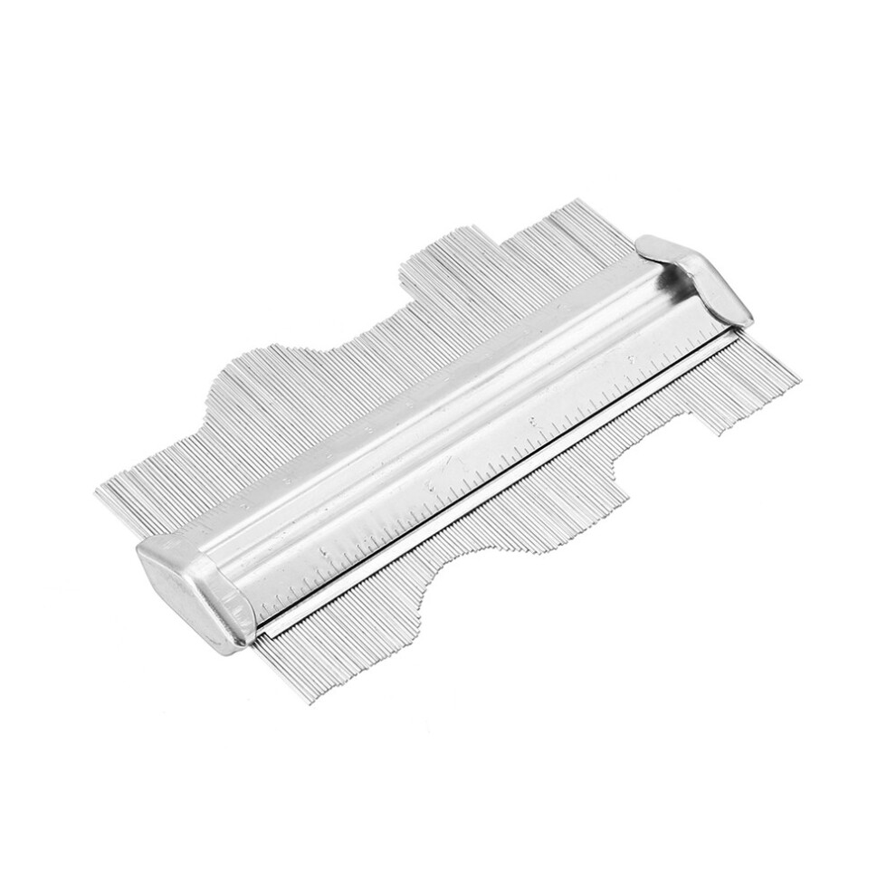 Drillpro 125Mm Contour Gauge Stainless Steel Contour Profile Gauge Woodworking 756346533039