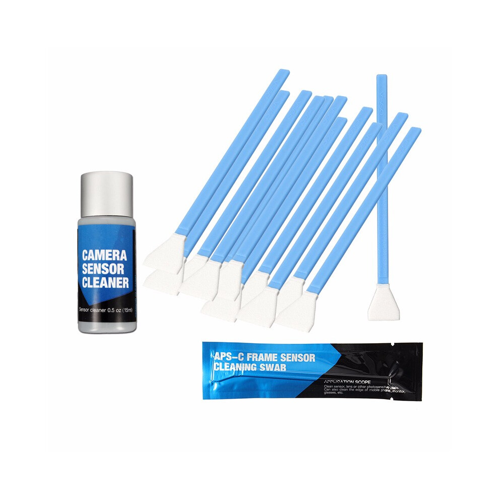 Aps-C Dslr Sensor Cleaning Kit 12Pcs Swab With Liquid Cleaner Solution For Digital Camera 791177613949