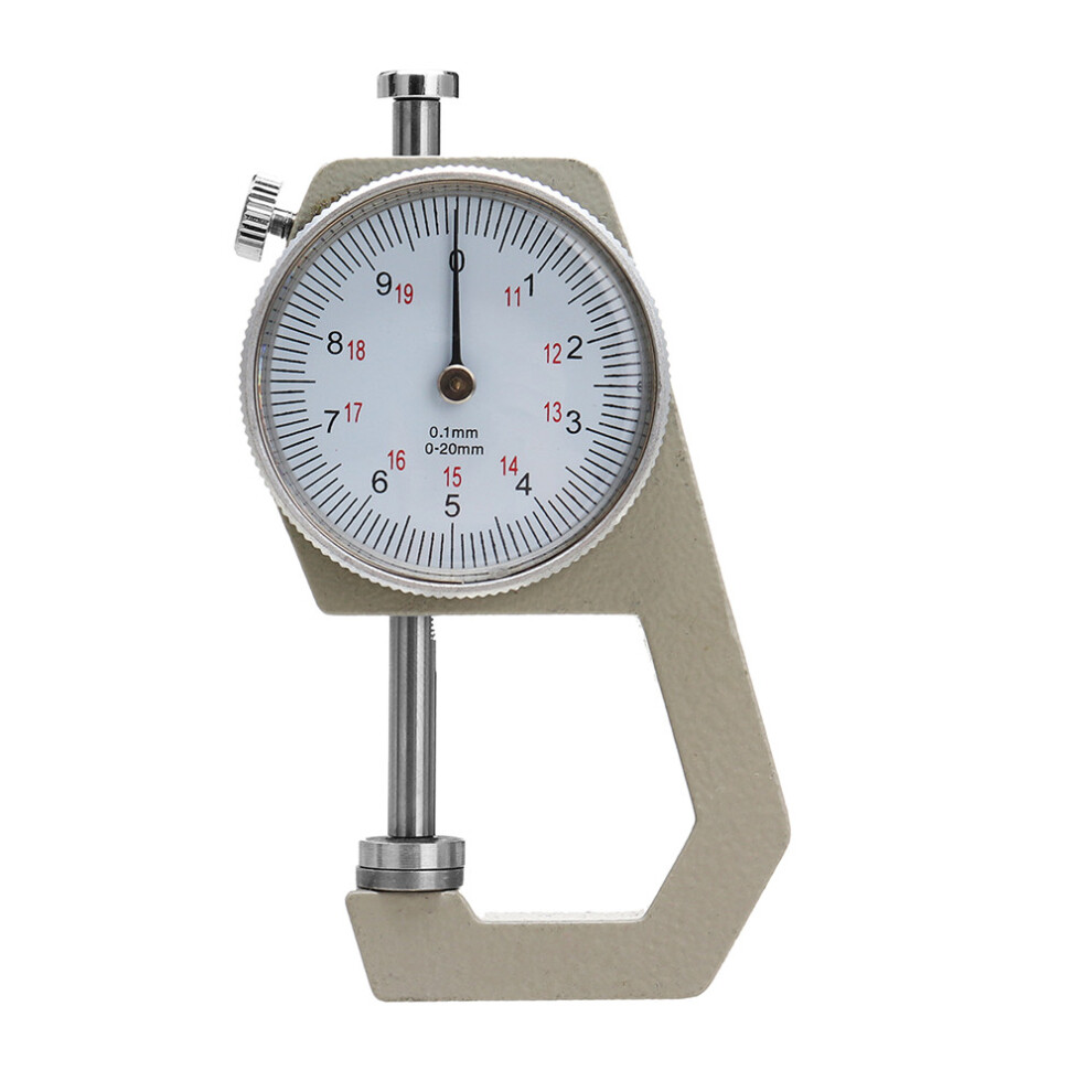 Round Dial Thickness Gauge Range 20Mm Accuracy 0.1Mm Metal Paper Leather Craft Tool 6901250386842