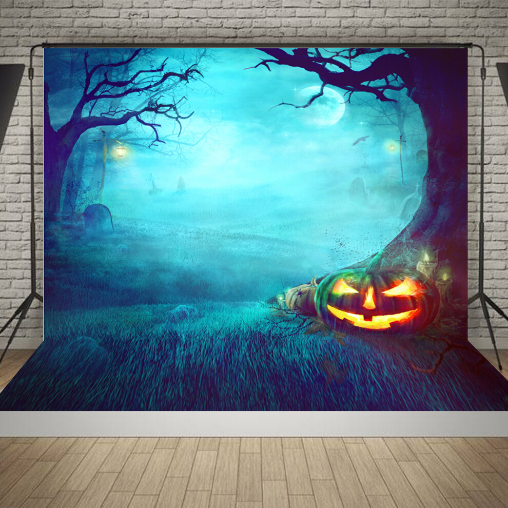 5X7ft Halloween Graveyard Studio Photography Background Backdrop Photography Prop 831726936164