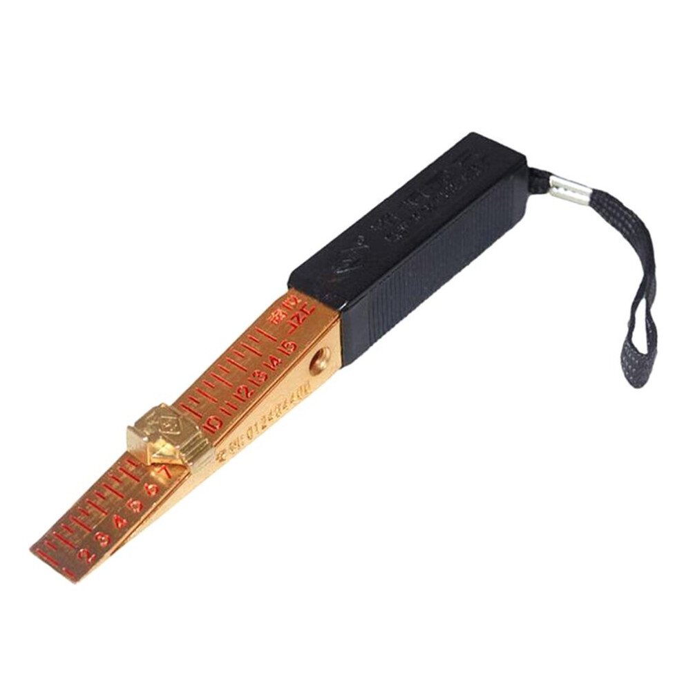 Jzc Tapered Feeler Gauge 0.5Mm/0.2Mm Precision Wedge Feeler 0-15Mm Plug Gauge Feeler Gap Gage Ruler 6900041792879