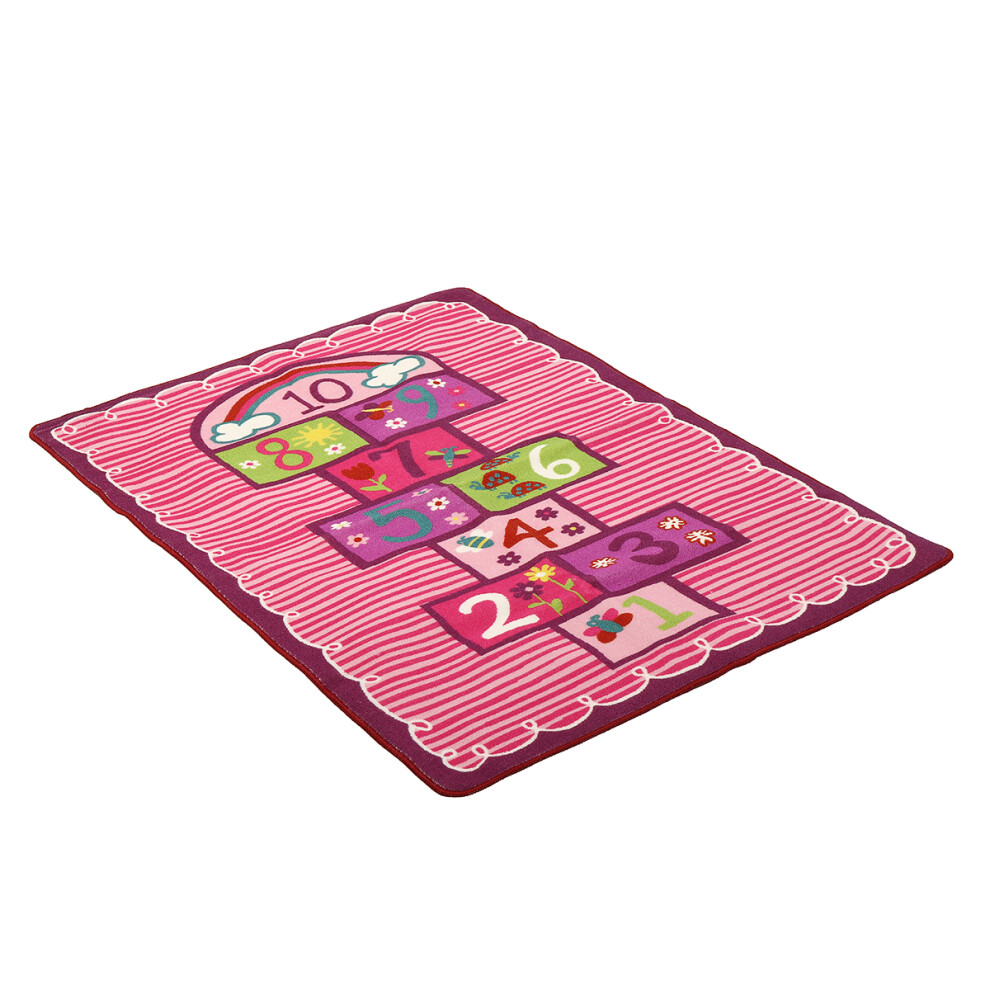 Kids Children Baby Play Rug Crawling Floor Mat Playmat 150X100cm Blanket Pink