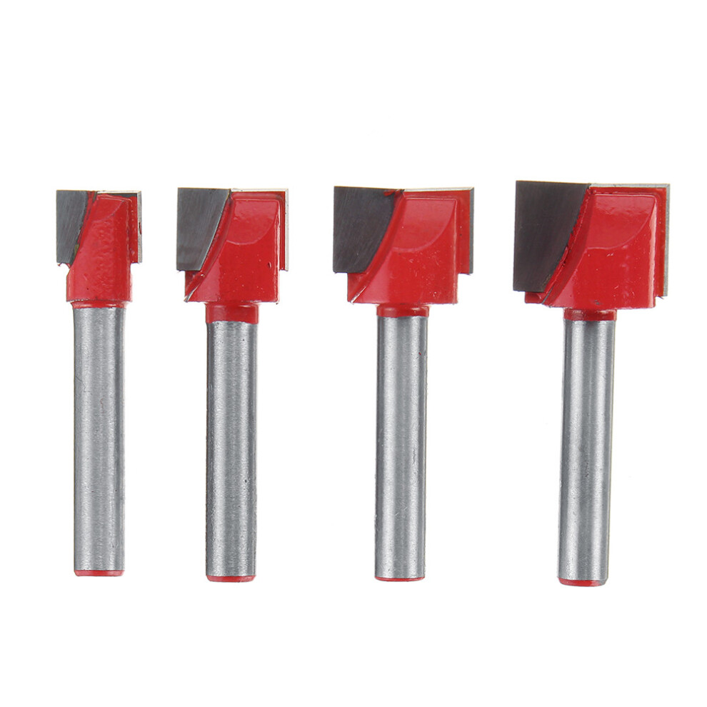 4Pcs 10/13/16/18Mm Surface Planing Bottom Cleaning Wood Milling Cnc Router Bit Woodworking Tools 3796737033165
