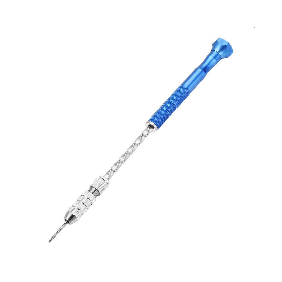 Upgrade Semi-Automatic Mini Hand Drill+2Pcs Double Side Chuck+10Pcs Twist Drill Bits 791177518725